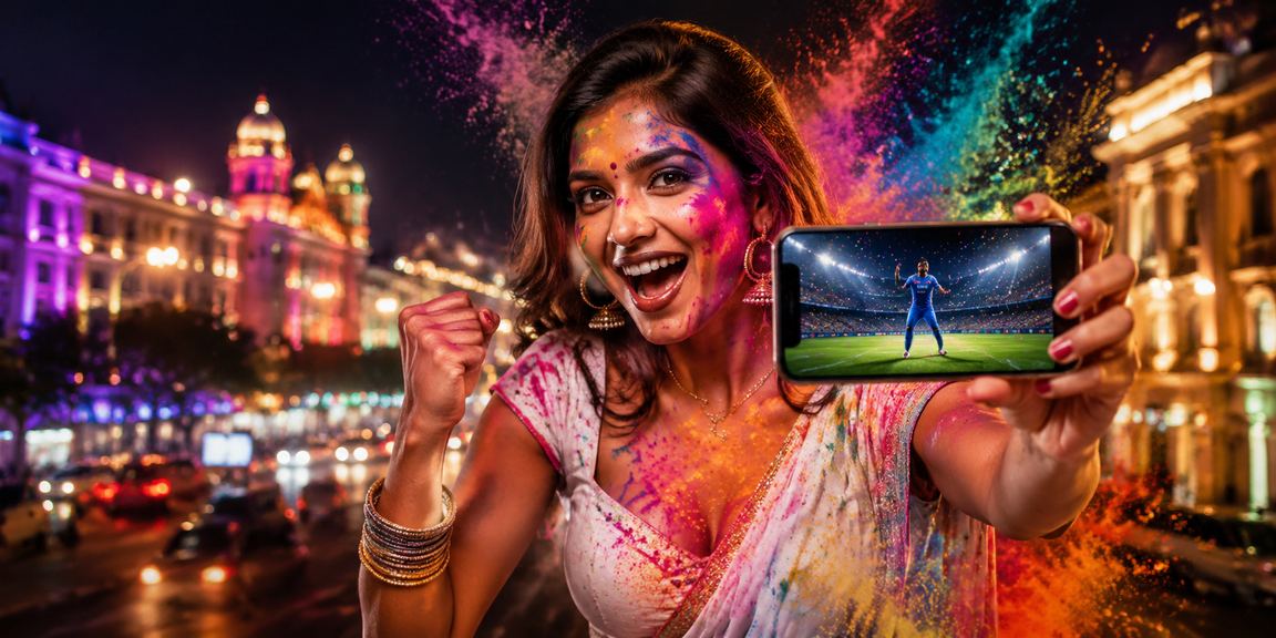 IPL night cricket match in India under stadium lights